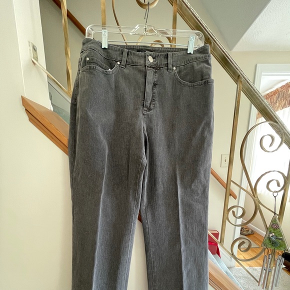 Jeans - Jones NY SIGNATURE Boot Cut Gray STRETCH Jeans - Picture 3 of 4